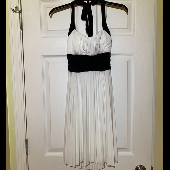 Formal Pleated Halter Dress - Picture 1 of 5